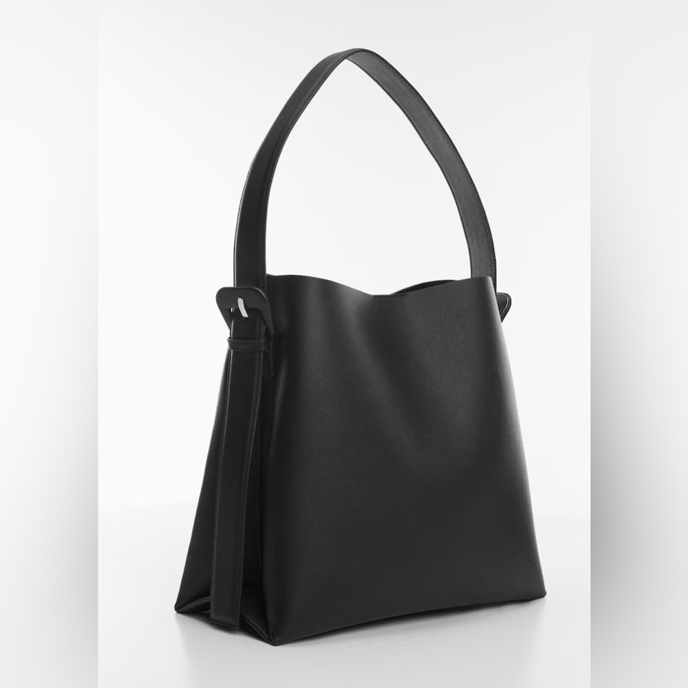 Mango Buckle Tote Bag